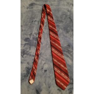 Vintage Don Loper of California‎ Necktie 100% Polyester Red Classic
